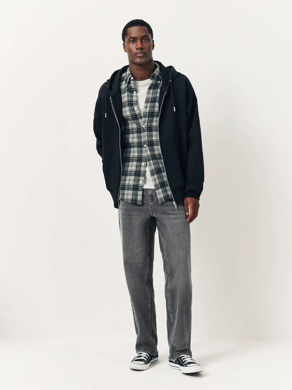 Grey Classic Stretch Relaxed Fit Jeans