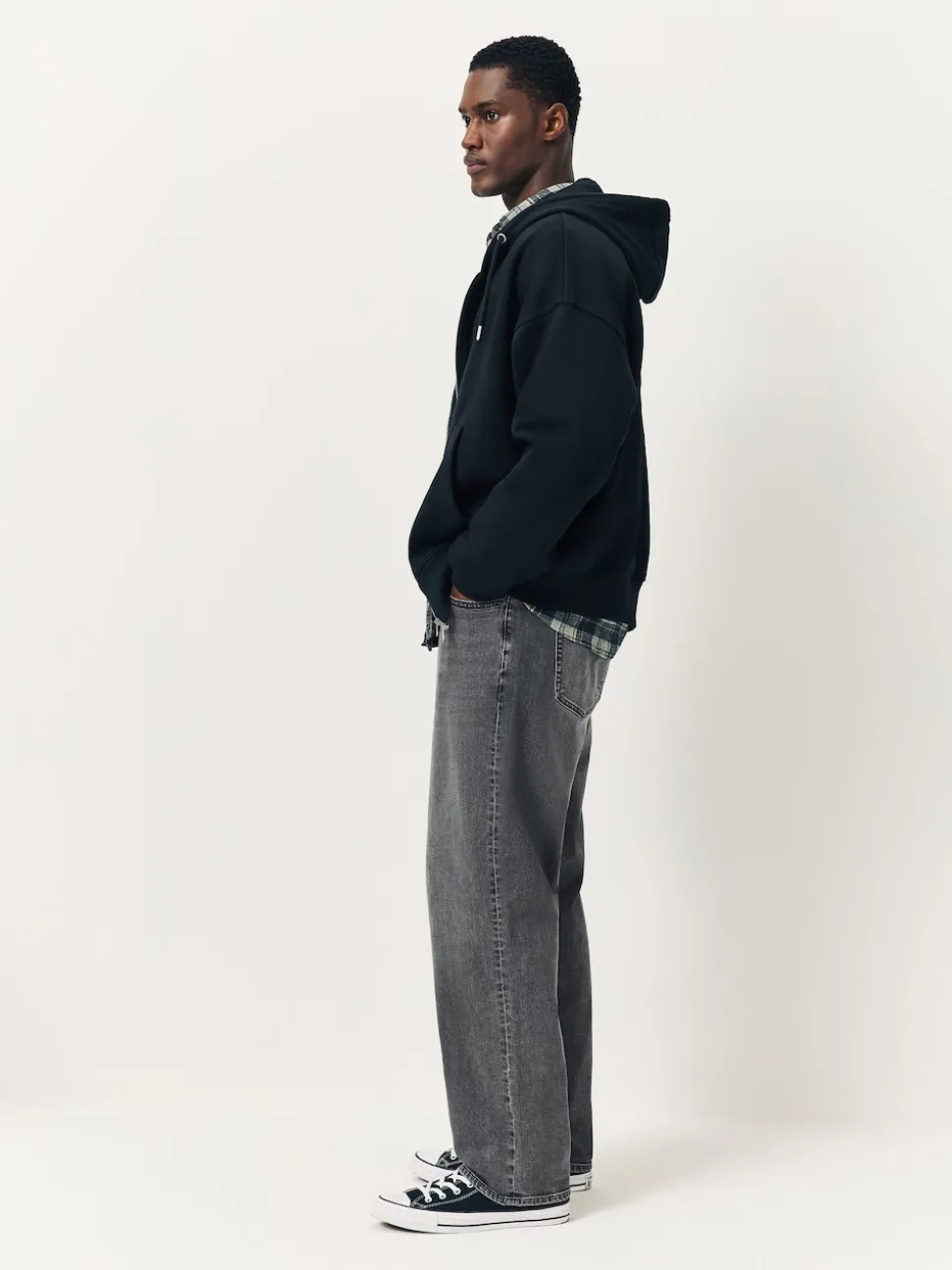Grey Classic Stretch Relaxed Fit Jeans