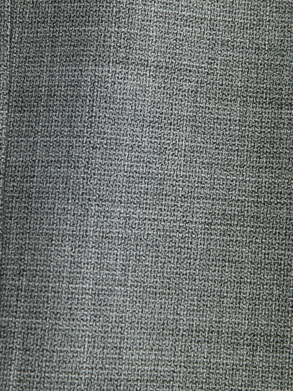 Grey Contrast Fabric Detail Suit Waistcoat