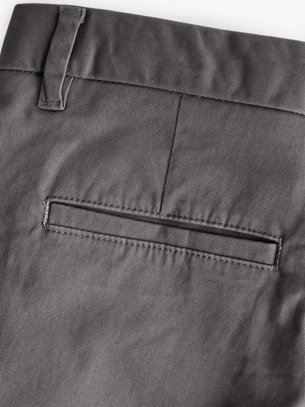 Grey Dark Slim Fit Stretch Chinos Trousers