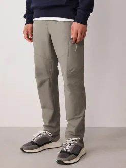 Grey DryTech Slim Fit Tech Stretch Utility Cargo Trousers
