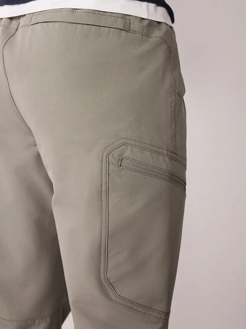 Grey DryTech Slim Fit Tech Stretch Utility Cargo Trousers