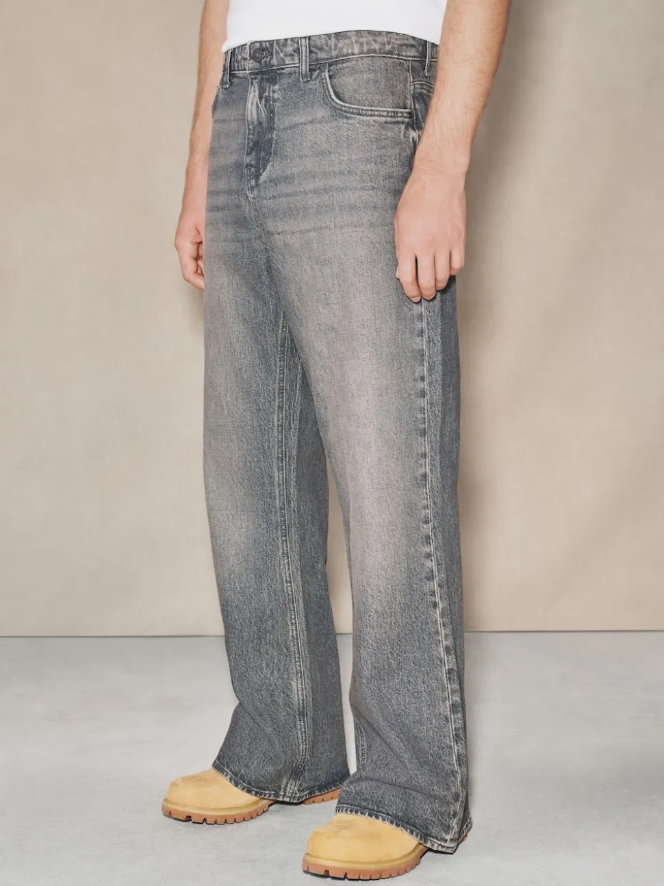 Grey Edit Flare Jeans
