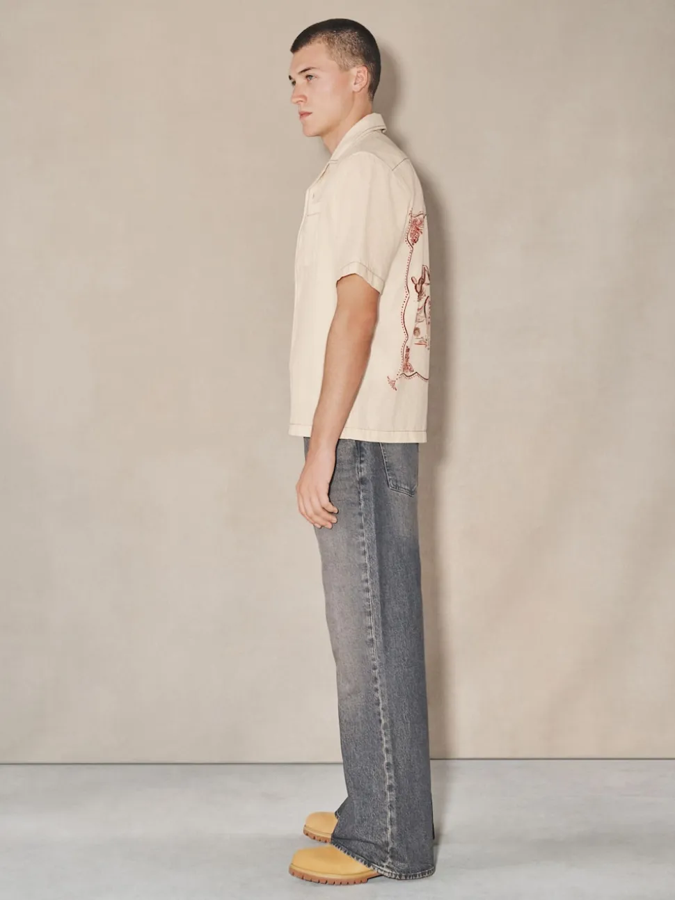 Grey Edit Flare Jeans