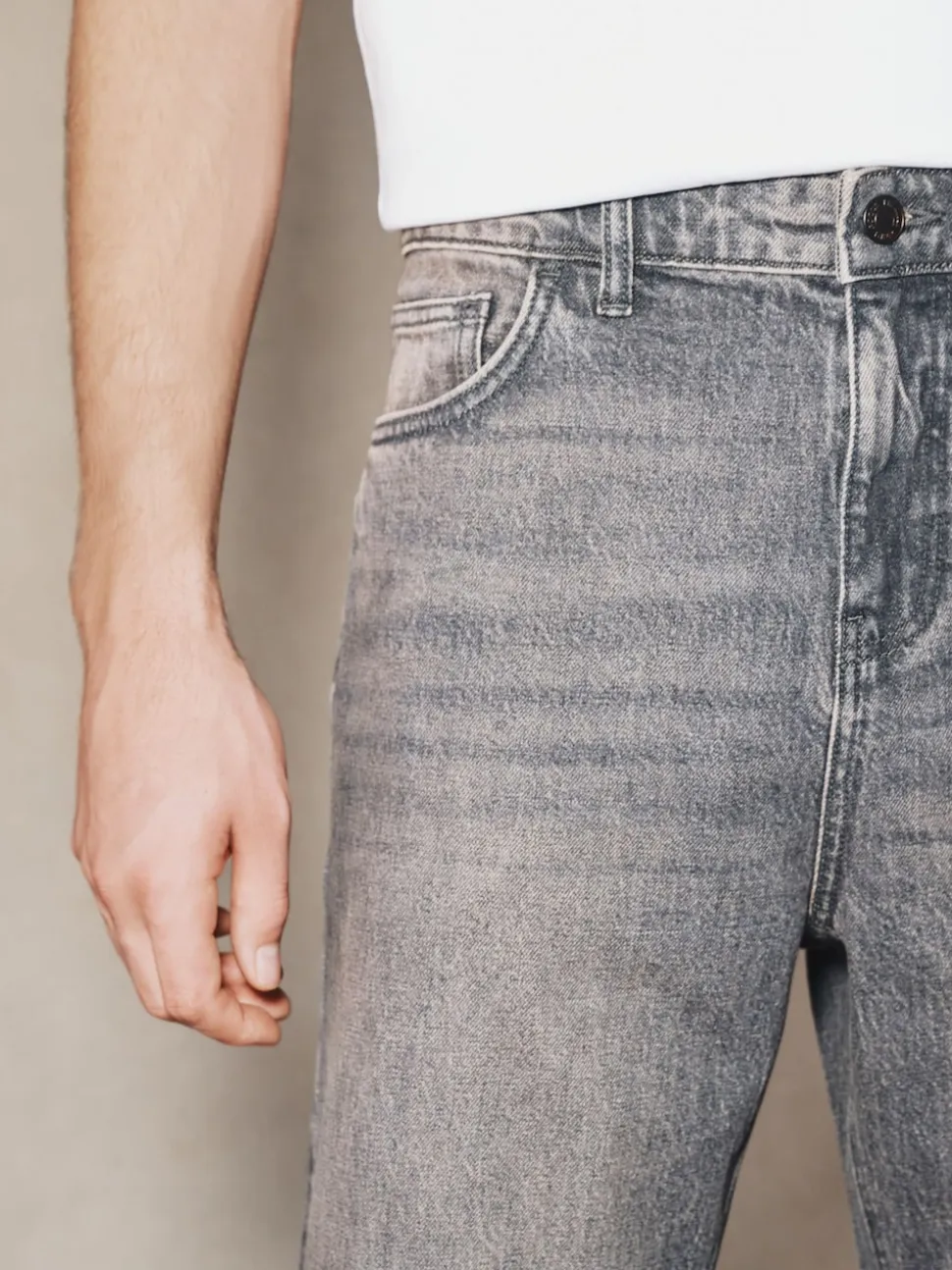 Grey Edit Flare Jeans