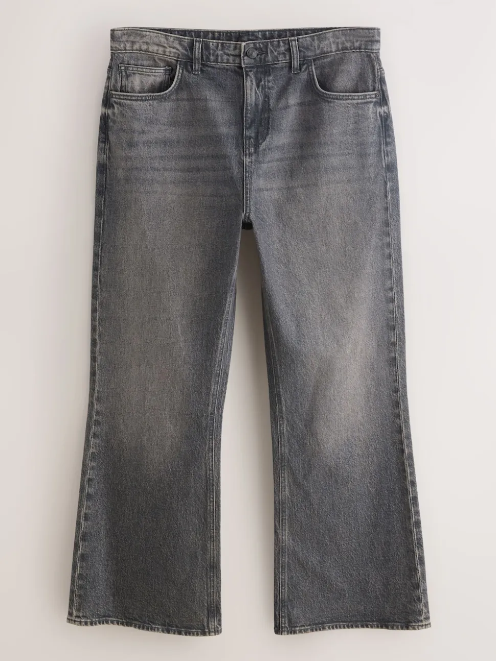 Grey Edit Flare Jeans