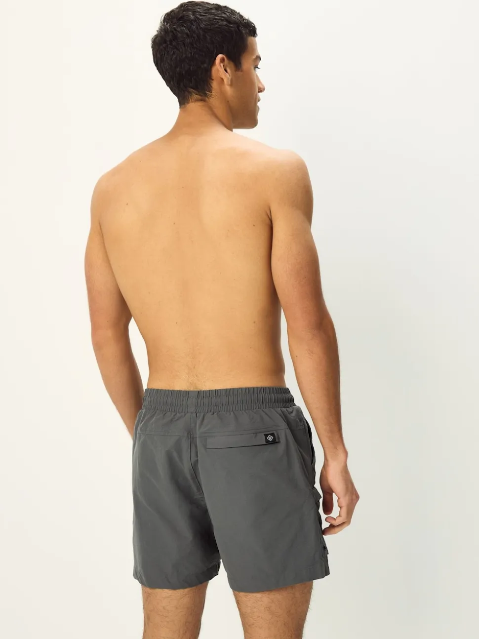 Grey Fashion Cargo Swim Shorts