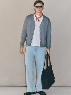 Grey Knitted Cardigan