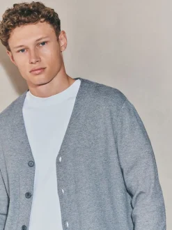 Grey Knitted Cardigan