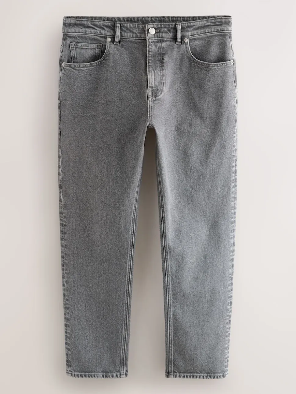 Grey Light Slim Fit Vintage Wash Denim Jeans