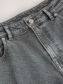 Grey Light Slim Fit Vintage Wash Denim Jeans