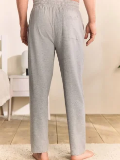 Grey Marl Open Loopback Soft Touch Cuffed Joggers