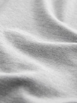 Grey Marl Open Loopback Soft Touch Cuffed Joggers