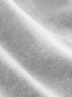 Grey Marl Relaxed Fit Brushback Heavyweight Joggers