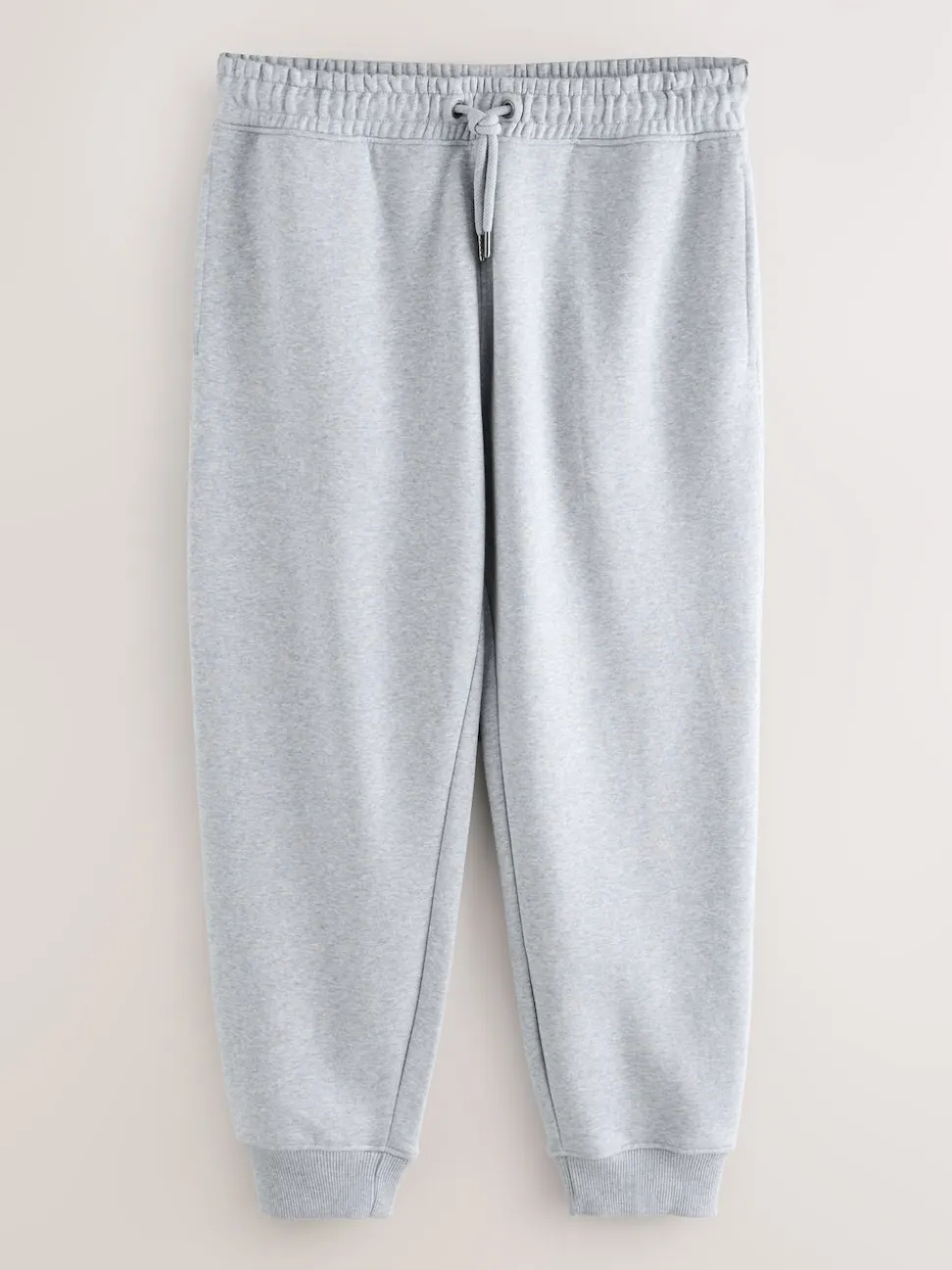 Grey Marl Slim Fit Slim Fit Brushback Heavyweight Joggers