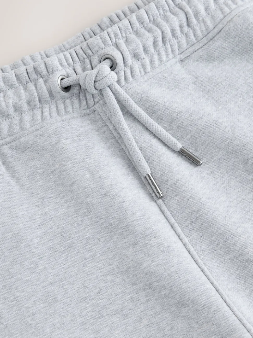 Grey Marl Slim Fit Slim Fit Brushback Heavyweight Joggers