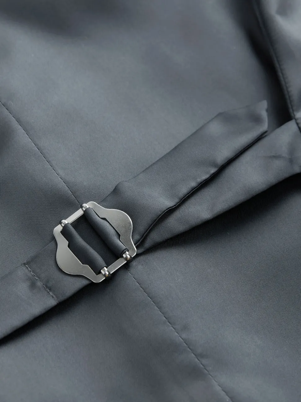 Grey Merino Wool Blend Suit Waistcoat