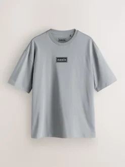 Grey Oasis Graphic Band T-Shirt