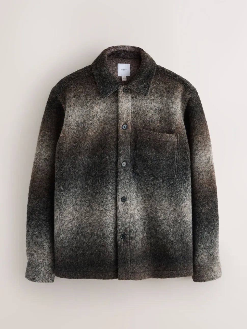 Grey Ombre Check Shacket