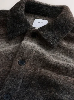 Grey Ombre Check Shacket