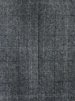 Grey Regular Fit Signature Reda Italian Wool Fabric Check Suit Jacket