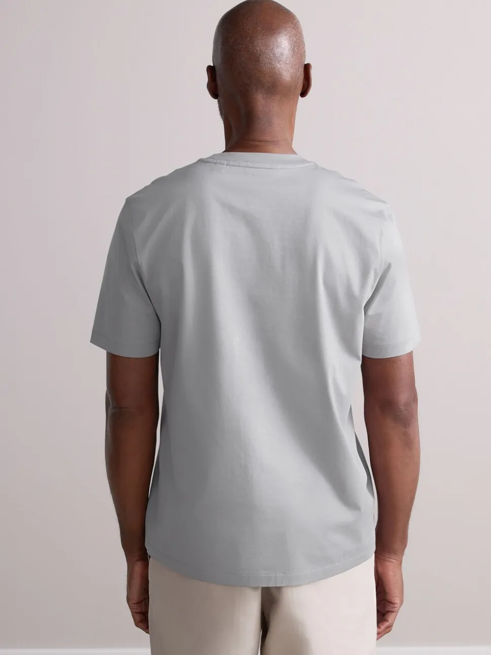 Grey Regular Fit Signature SUPIMA® Cotton Crew Neck T-Shirt