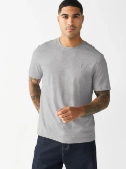 Grey Regular Fit Stag T-Shirt