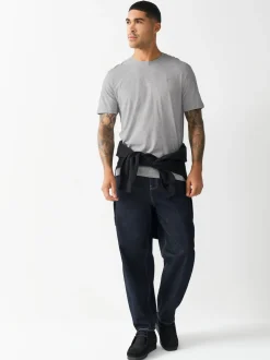 Grey Regular Fit Stag T-Shirt