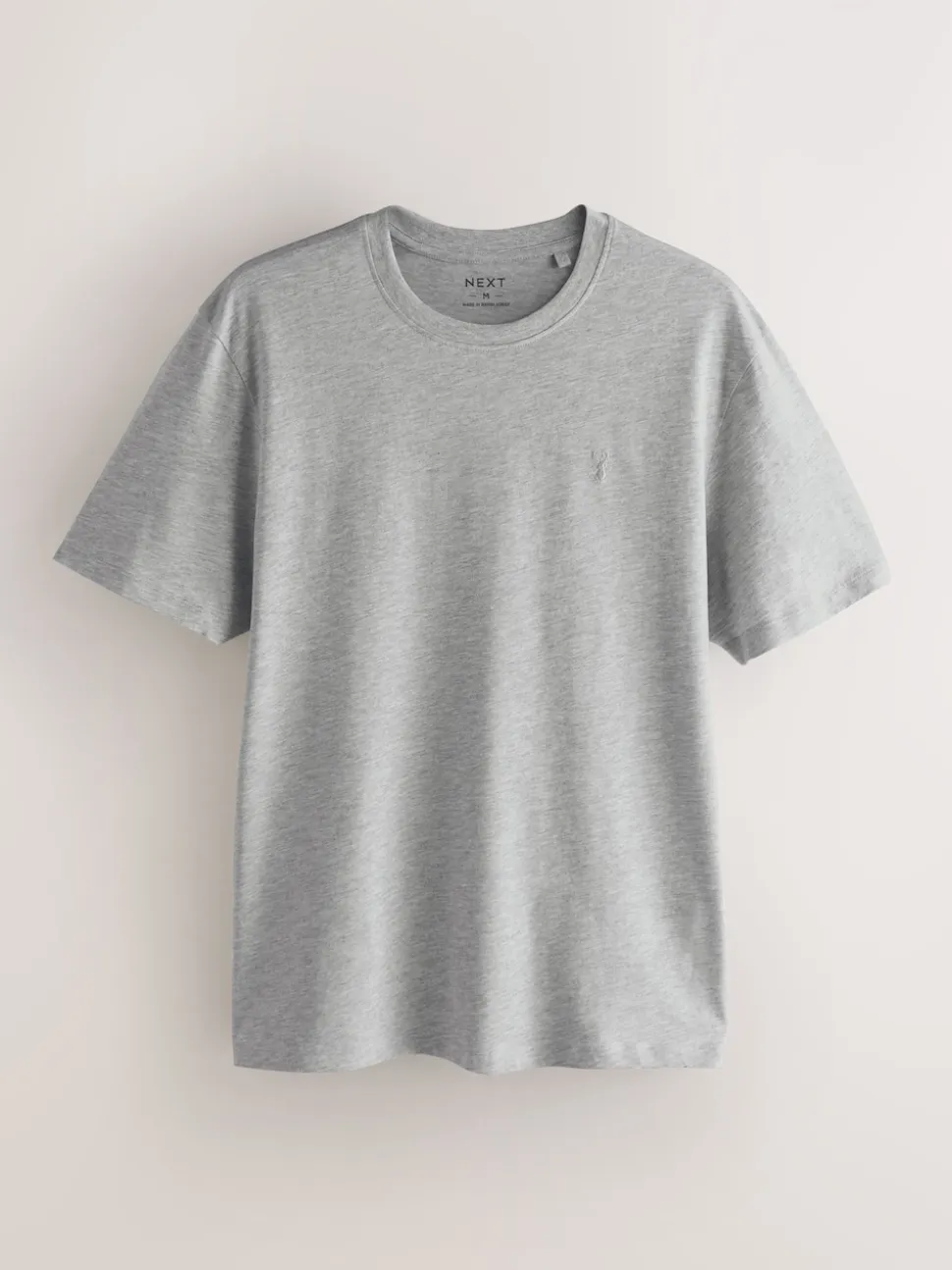 Grey Regular Fit Stag T-Shirt
