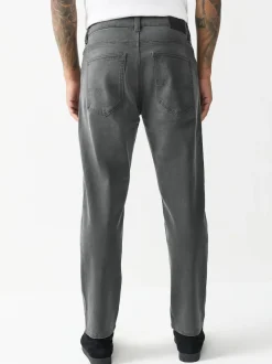Grey Regular Tapered Fit Motionflex Jeans