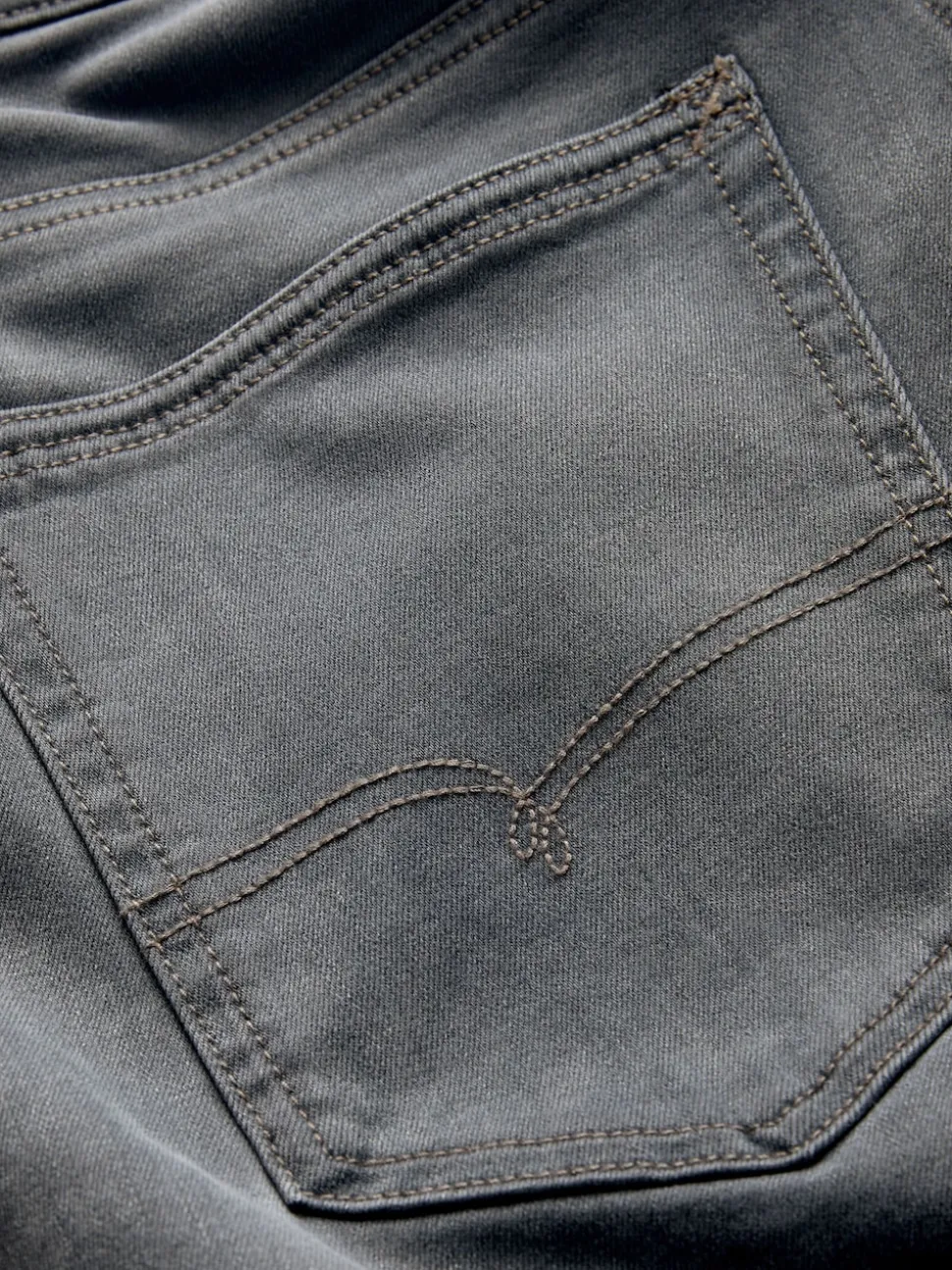 Grey Regular Tapered Fit Motionflex Jeans