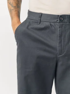 Grey Relaxed Fit Stretch Chinos Trousers