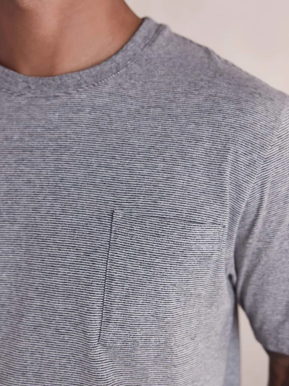 Grey Short Sleeve Cuffed Jersey Pyjamas Set