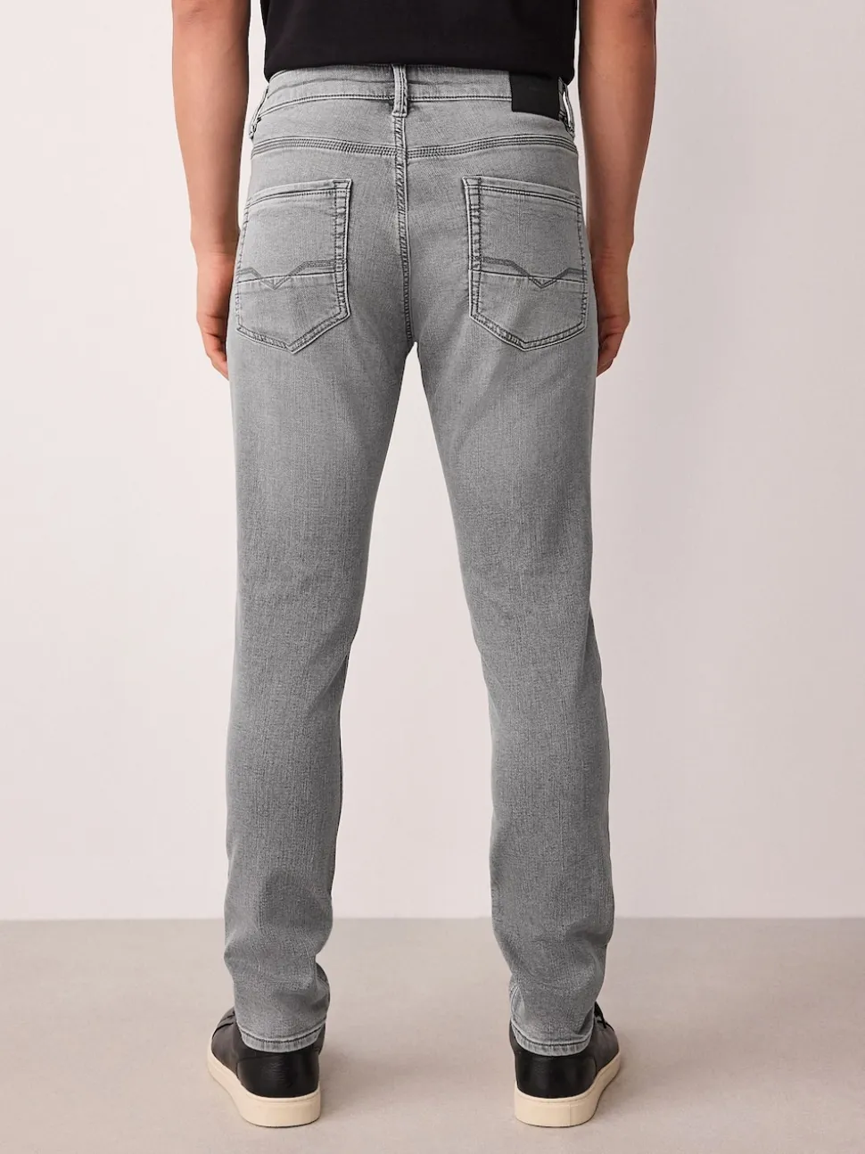 Grey Skinny Fit Comfort Stretch Jeans