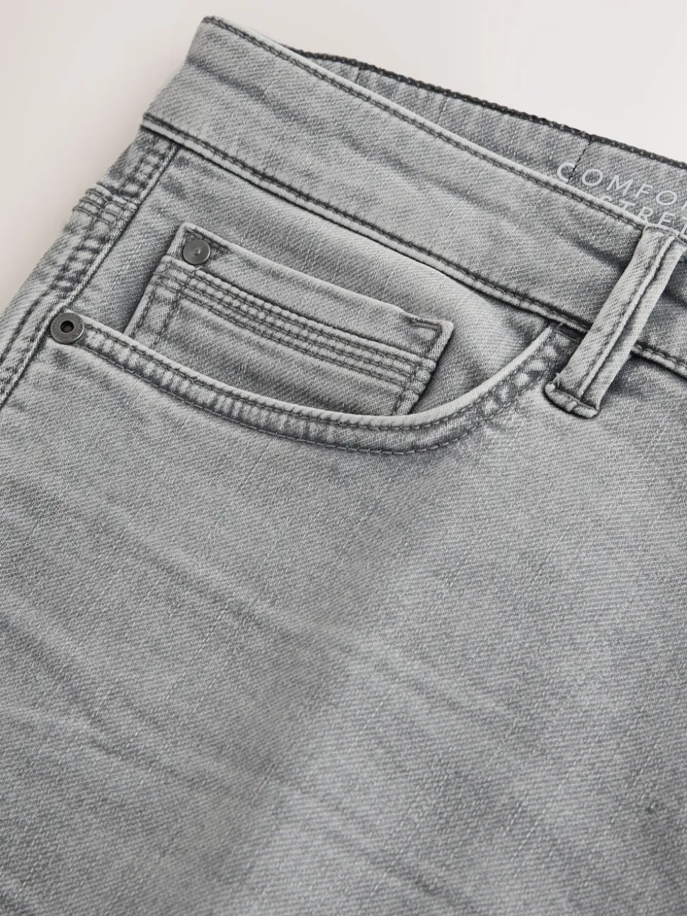 Grey Skinny Fit Comfort Stretch Jeans