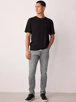 Grey Skinny Fit Comfort Stretch Jeans