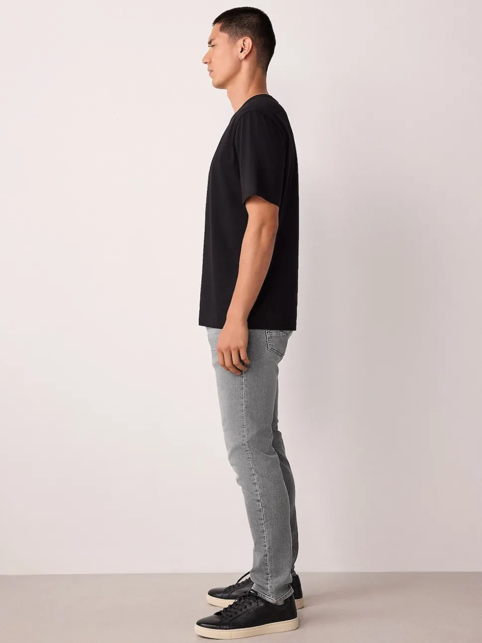 Grey Skinny Fit Comfort Stretch Jeans