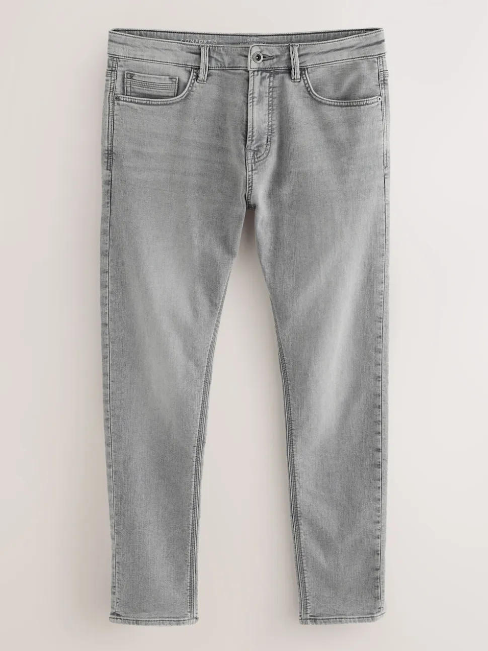 Grey Skinny Fit Comfort Stretch Jeans