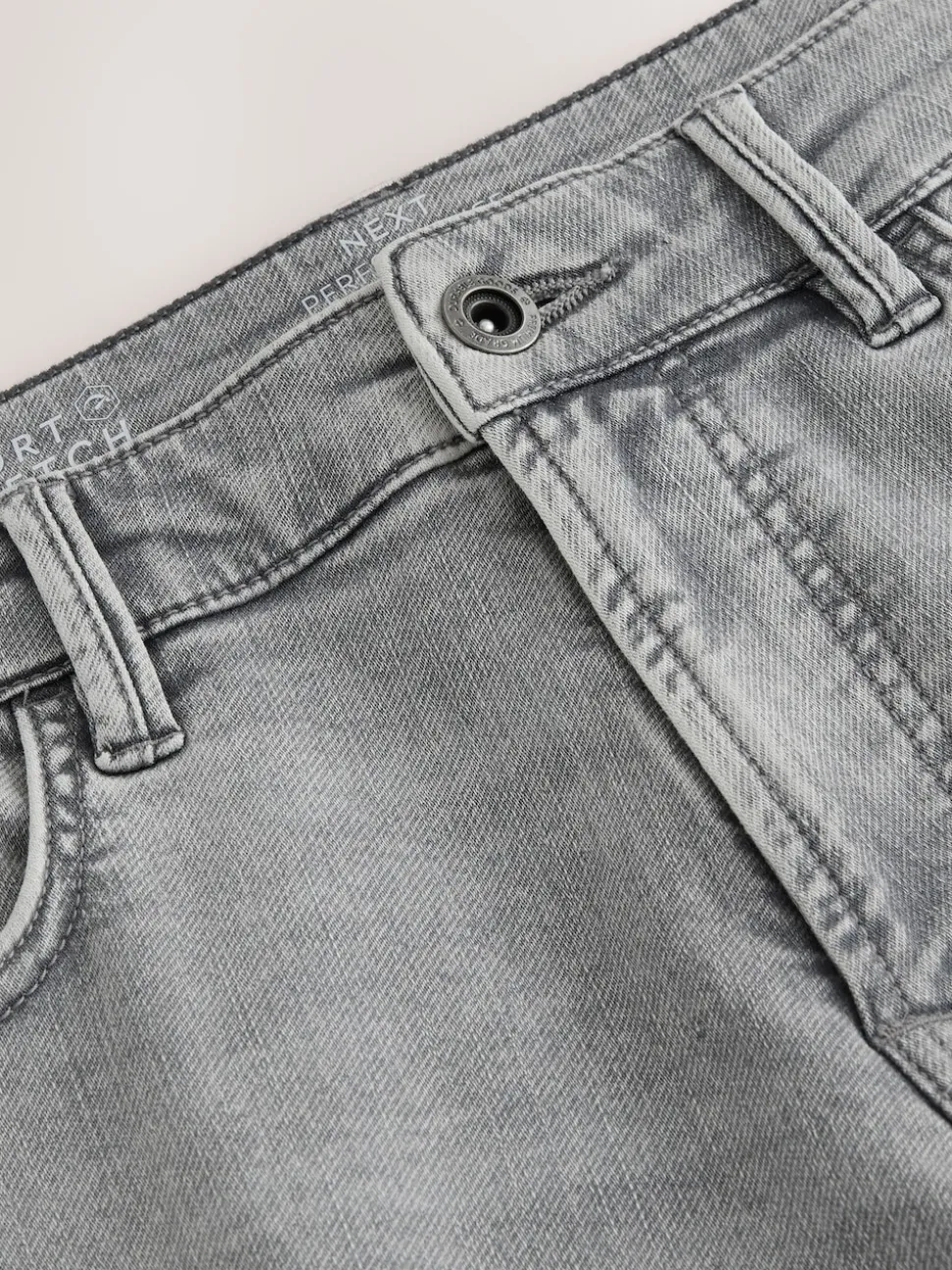 Grey Skinny Fit Comfort Stretch Jeans