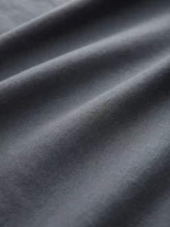 Grey Slate Regular Fit Essential Crew Neck Cotton T-Shirt