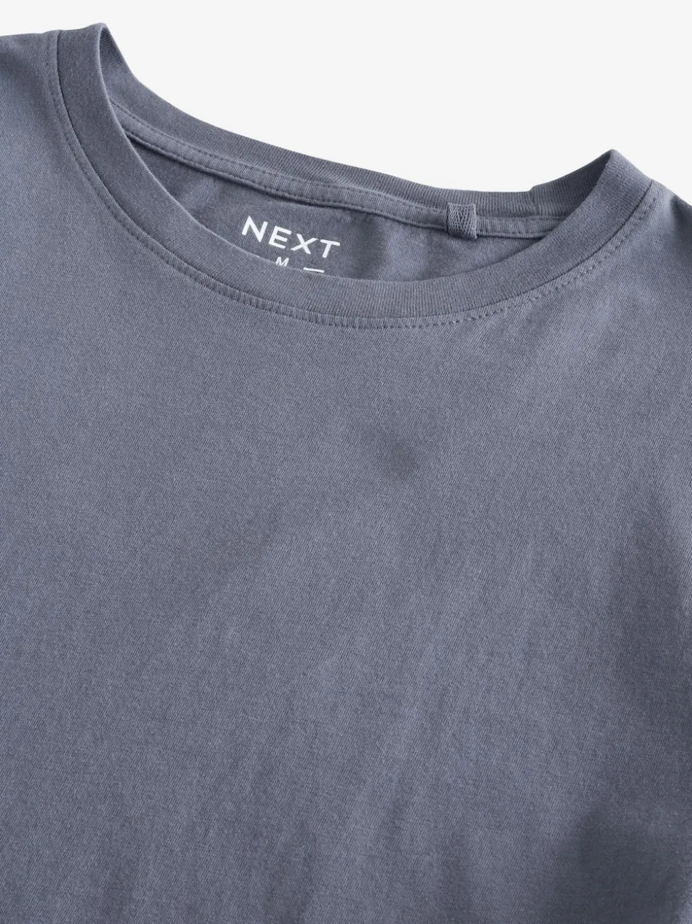 Grey Slate Slim Fit Essential Crew Neck Cotton T-Shirt