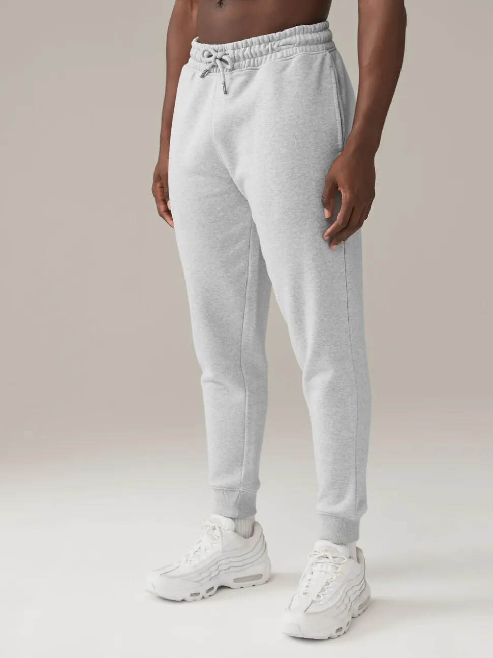 Grey Slim Fit Cotton Rich Jersey Joggers