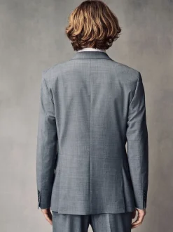 Grey Slim Fit Wool Blend Motionflex Suit Jacket