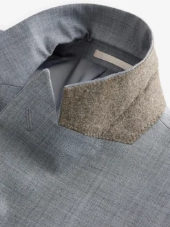Grey Slim Fit Wool Blend Motionflex Suit Jacket