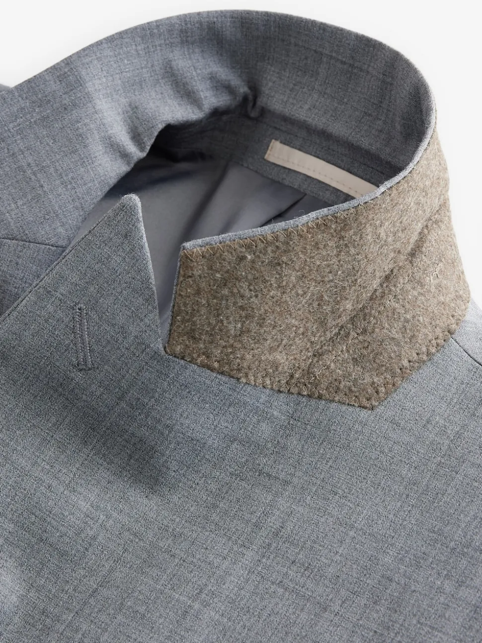 Grey Slim Fit Wool Blend Motionflex Suit Jacket
