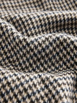 Grey Smart Dogtooth Twin Pocket Jacket