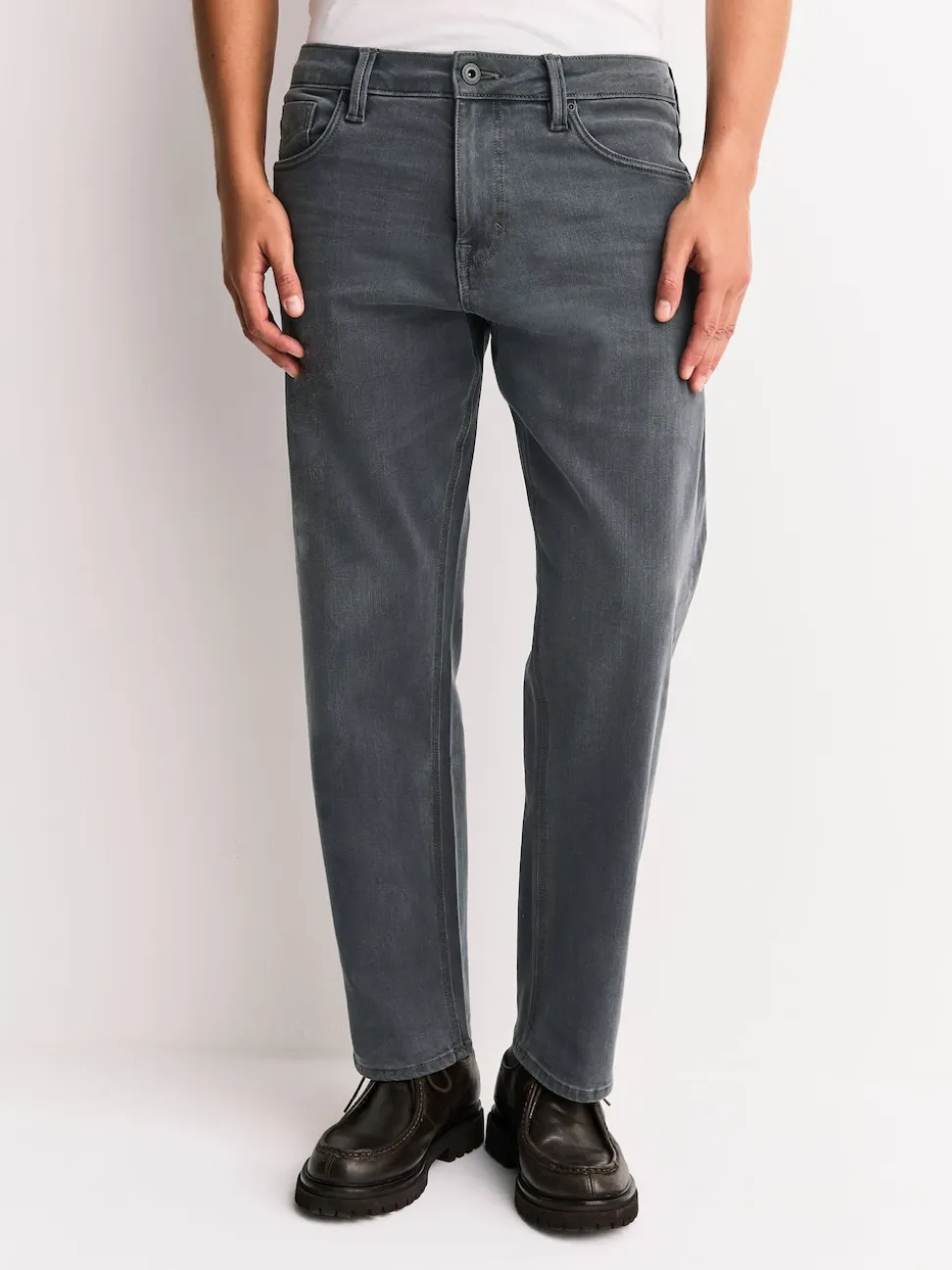 Grey Straight Fit Motionflex Jeans