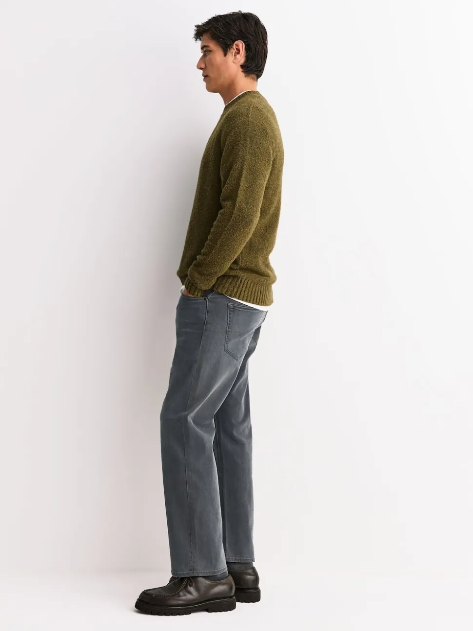Grey Straight Fit Motionflex Jeans
