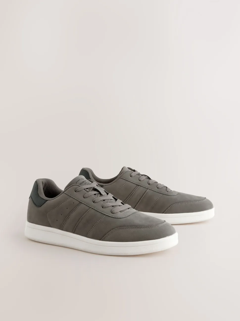 Grey Suedette Trainers