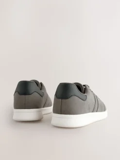 Grey Suedette Trainers